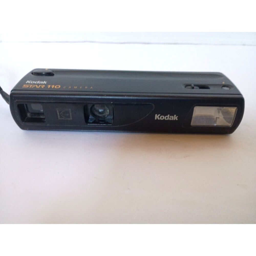 Kodak Star 110 Camera Eastman Point & Shoot Film Built-in Flash Vintage Camera